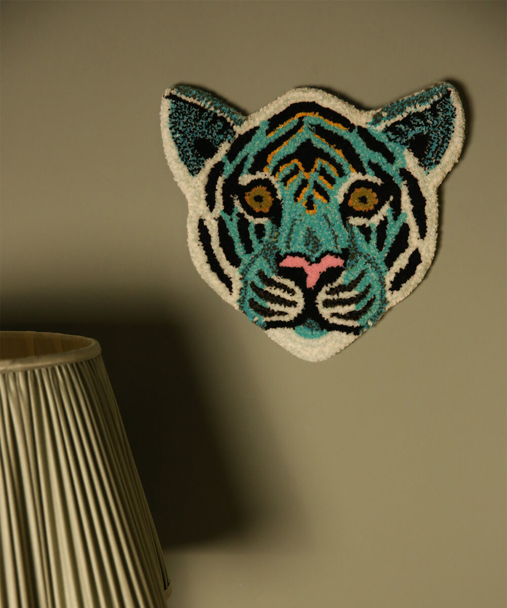 Admiral Tiger Head Rug