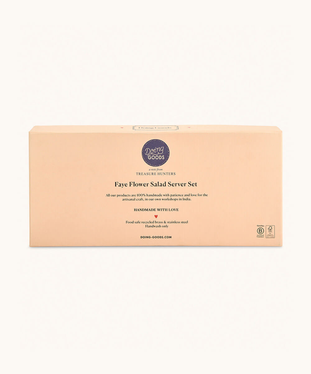 Set de Couverts à Salade Faye Fleur dans son Coffret Cadeau