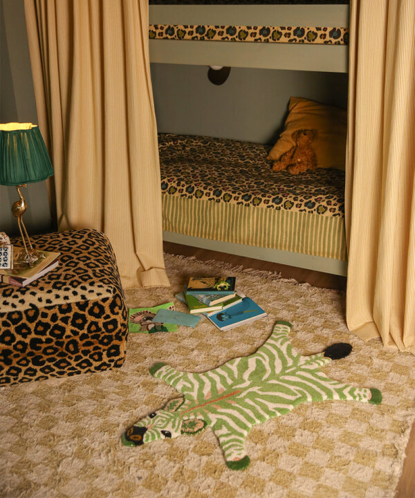 Grassy Zebra Rug Small