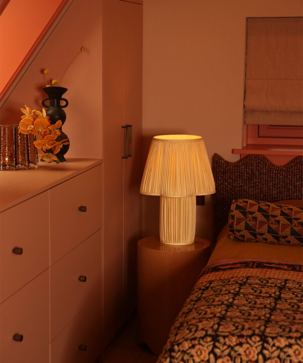 Lampe Myra Grande en Soie Bouton-d’or