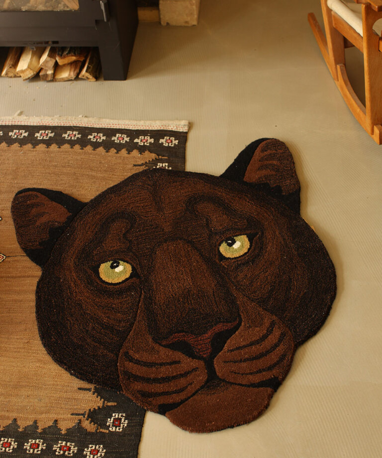 Nio Panter Dierenkop Vloerkleed Groot