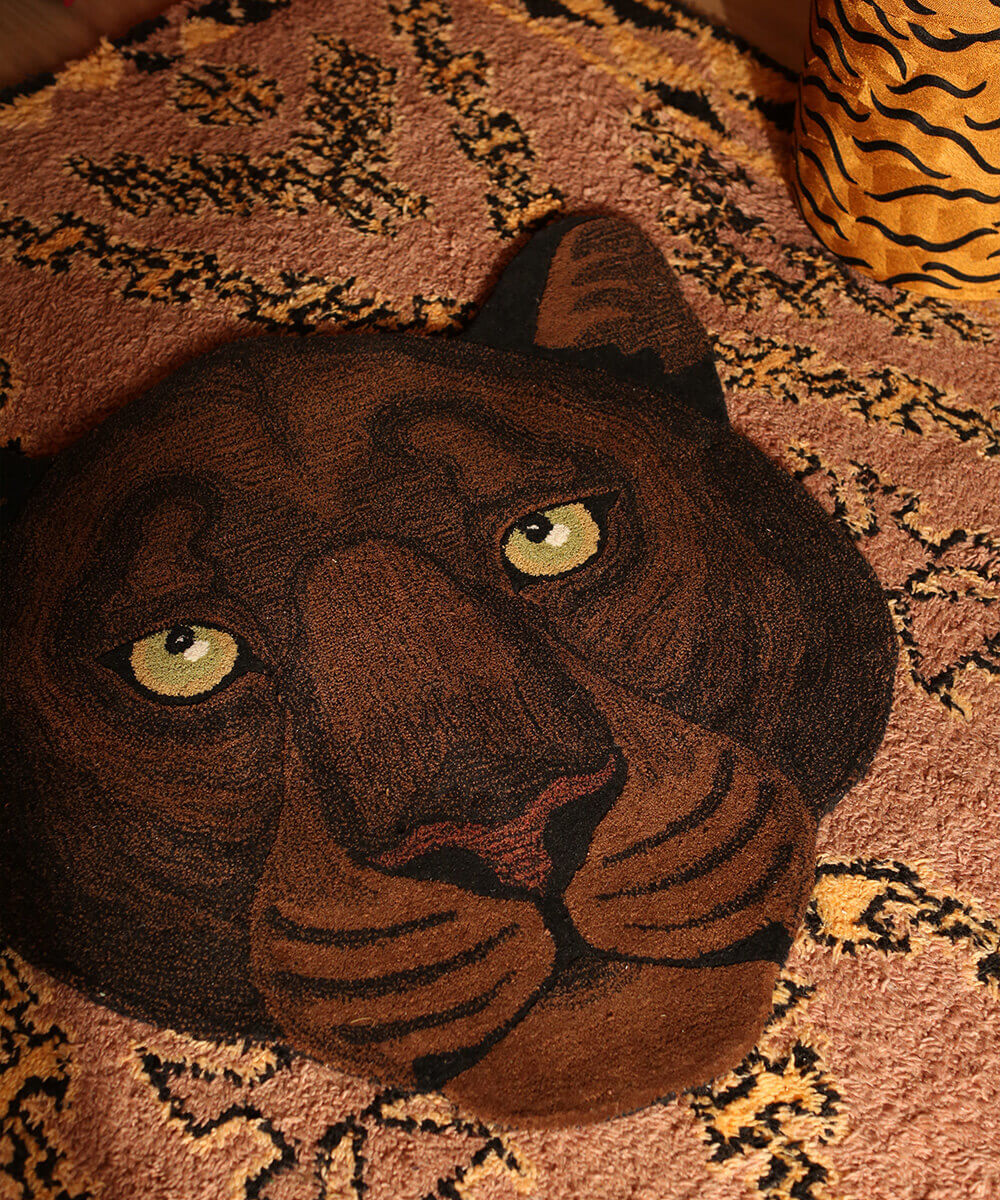 Nio Panter Dierenkop Vloerkleed Groot