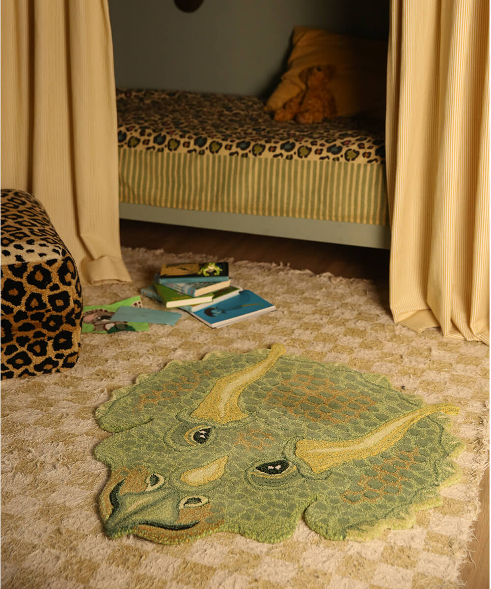 Triceratop Head Rug Large