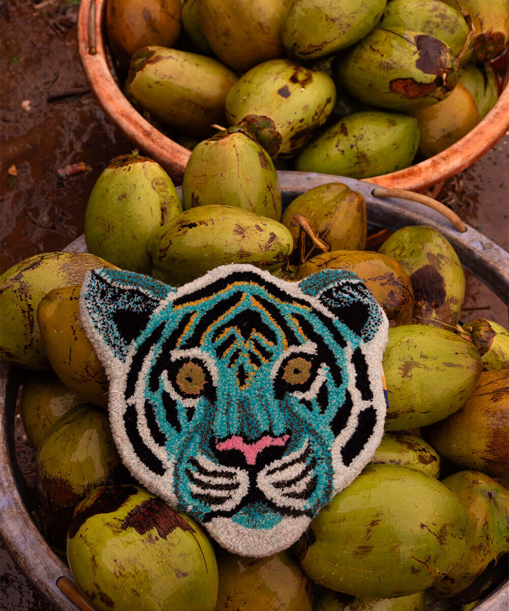 Admiral Tiger Head Rug