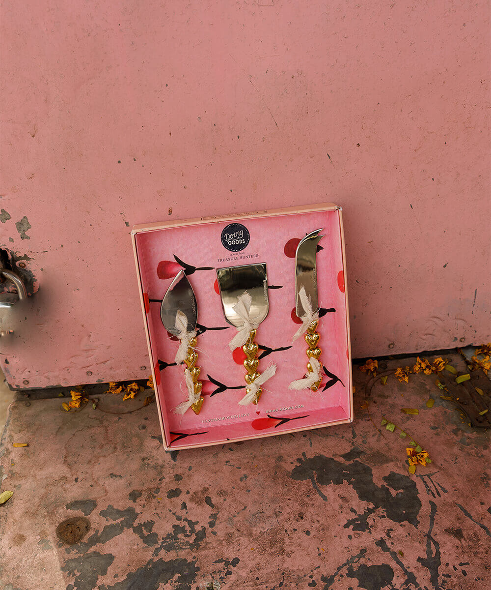 Set de Couteaux à Fromage Holly Cœur