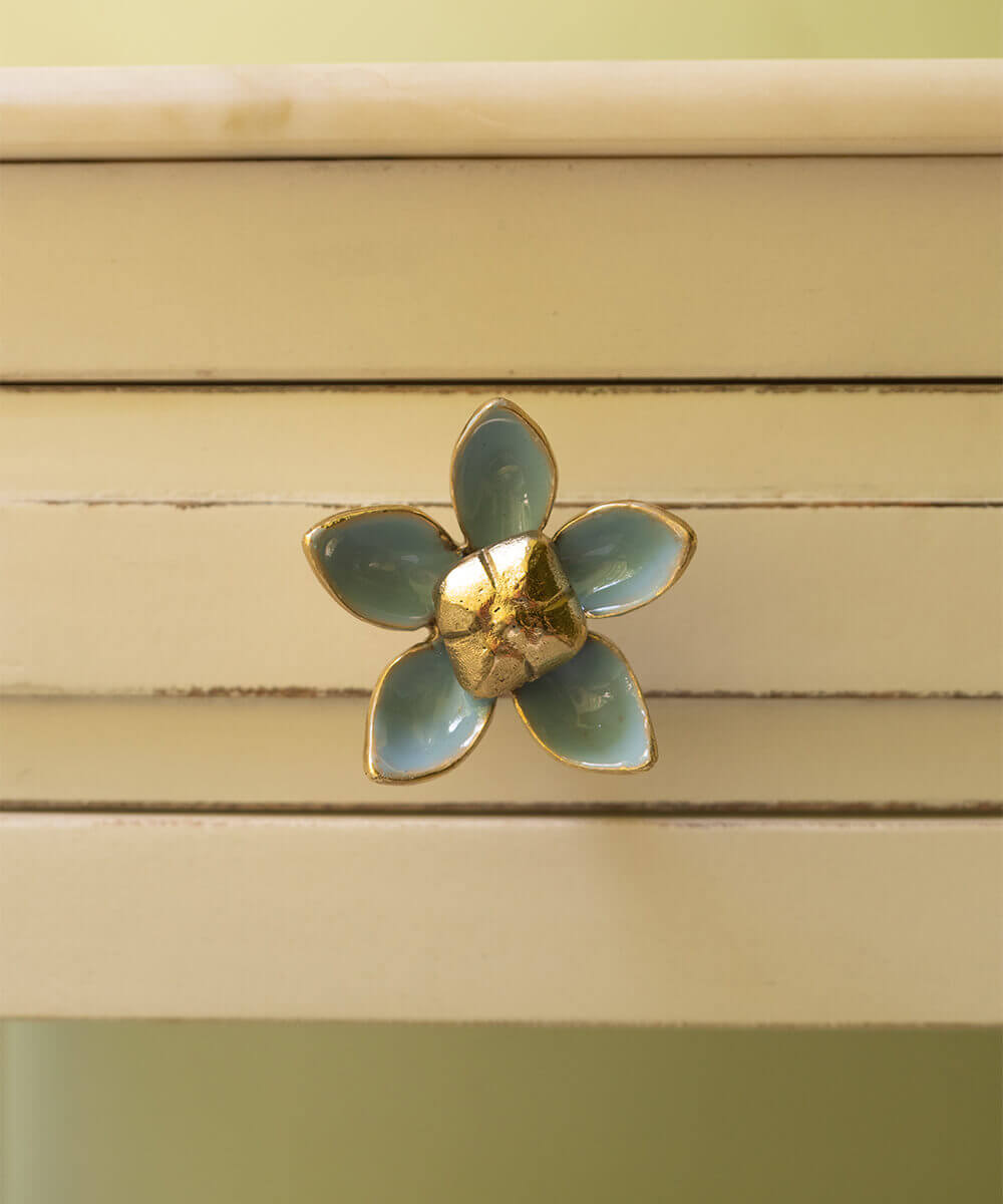 Liv Kastknop Lichtblauw