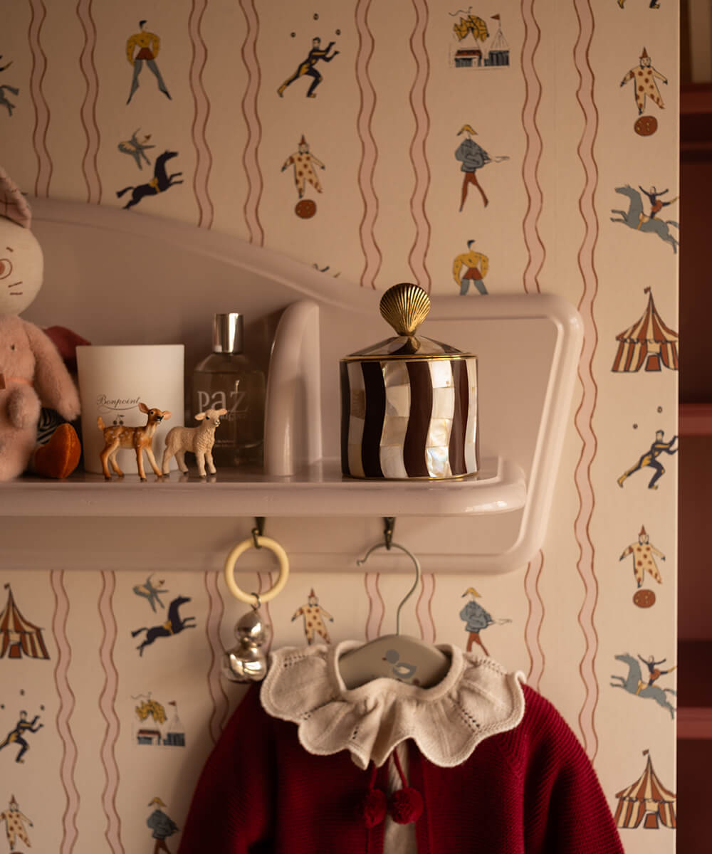 Abby Shell Circus Box Large Burgundy