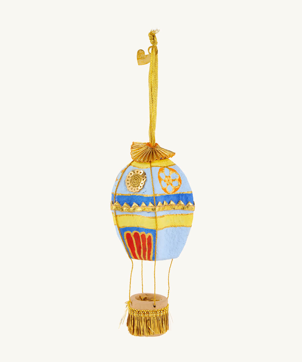 Hari Heteluchtballon Blauw Ornament