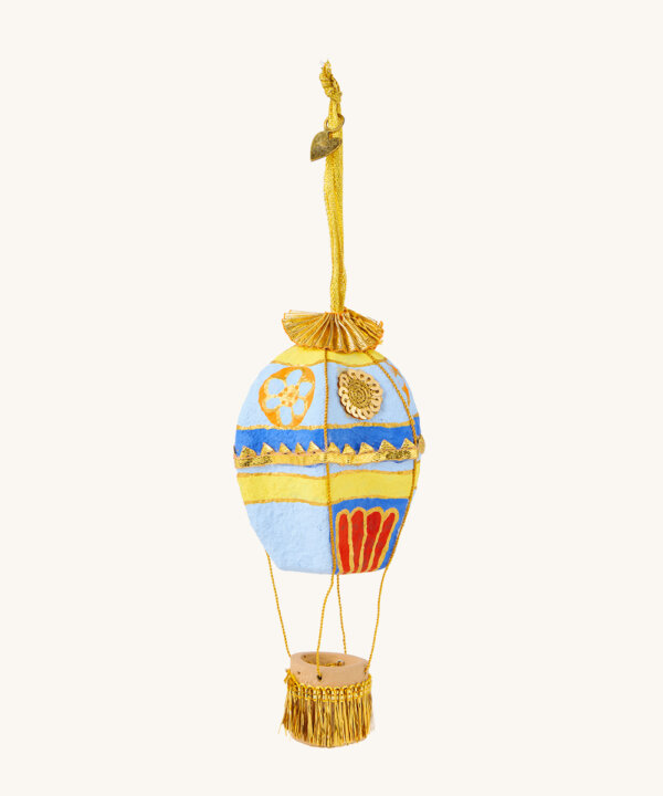Hari Heteluchtballon Blauw Ornament