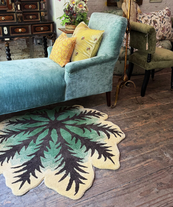 John Derian Fatsia Leaf Rug