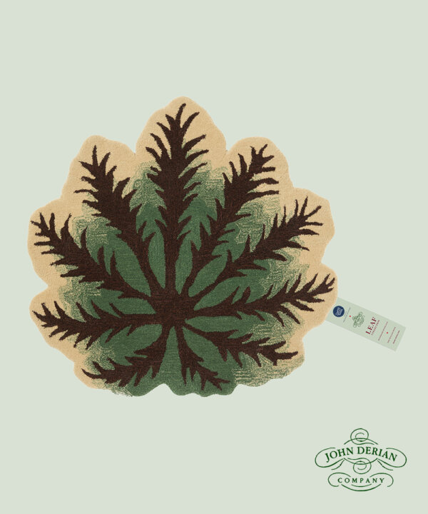 John Derian Fatsia Leaf Rug