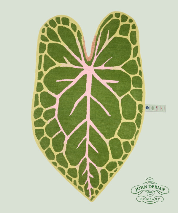 John Derian African Mask Leaf Rug