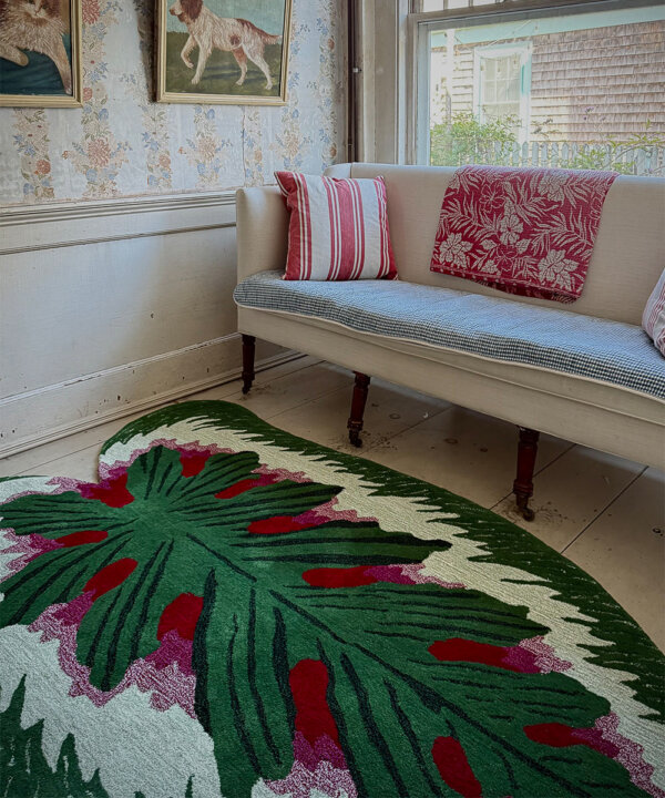 John Derian Ceriman Leaf Rug