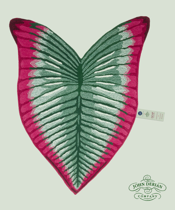 John Derian Elephant Ear Leaf Rug