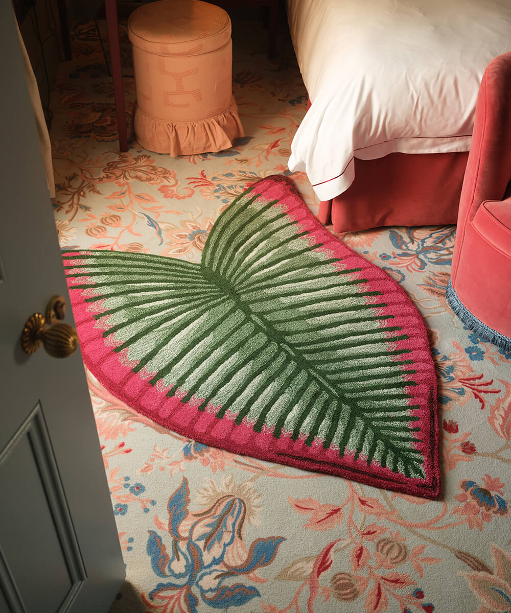 John Derian Elephant Ear Leaf Rug