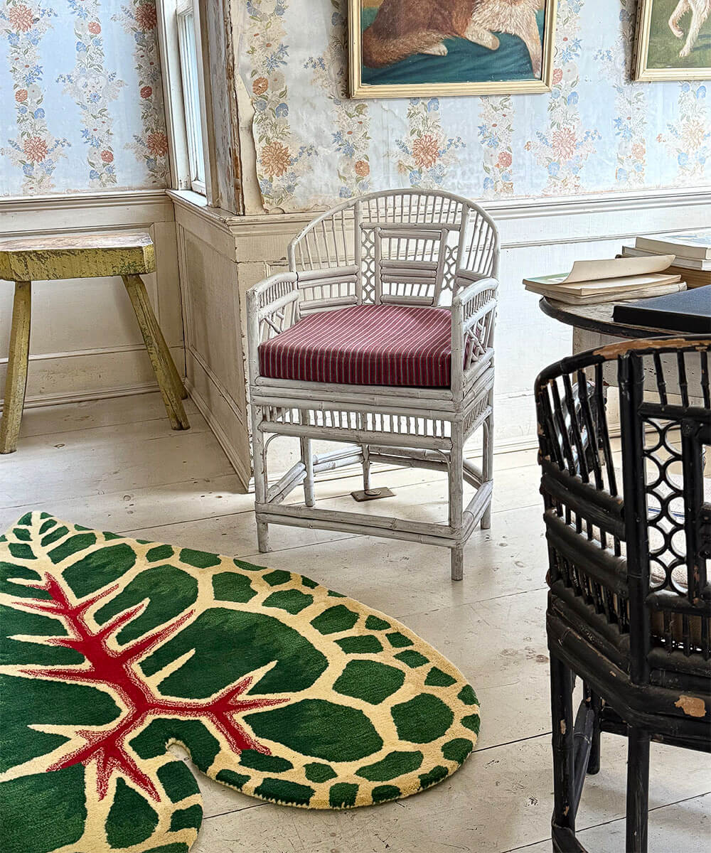 John Derian Garden Croton Leaf Rug