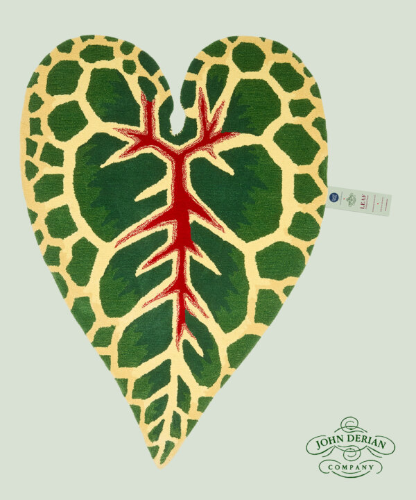 John Derian Garden Croton Leaf Rug