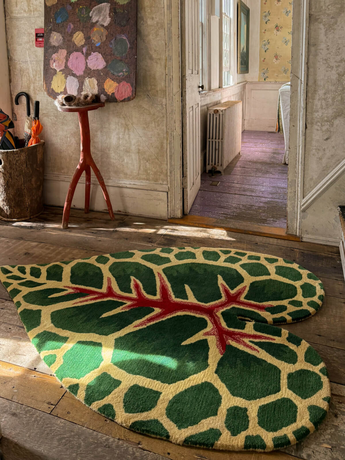 John Derian Garden Croton Leaf Rug