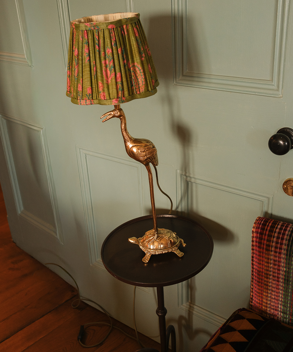 Pied de Lampe Grue et Tortue