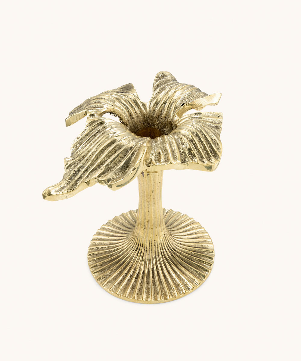 Hailey Hibiscus Candle Holder Long