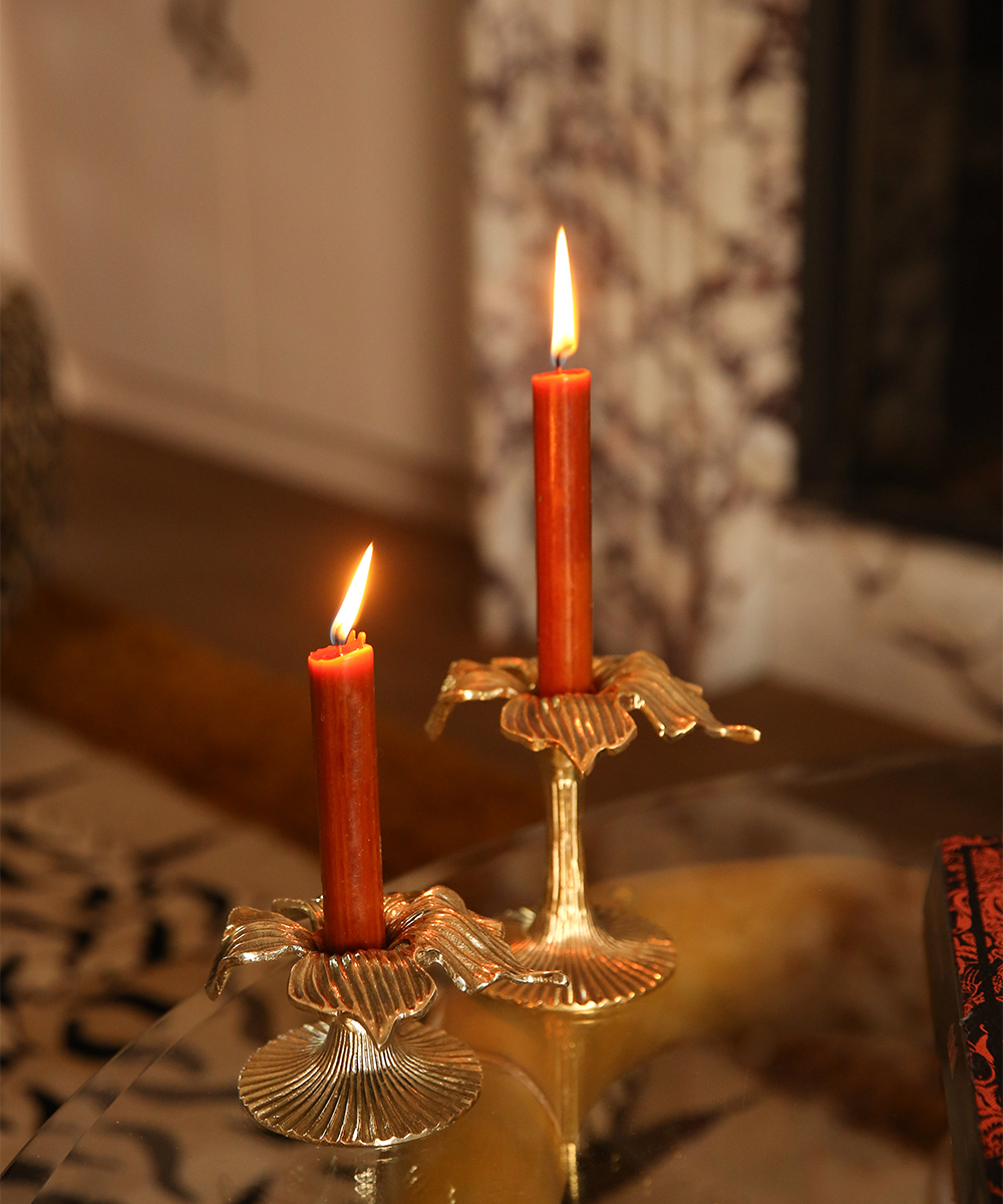 Hailey Hibiscus Candle Holder Short