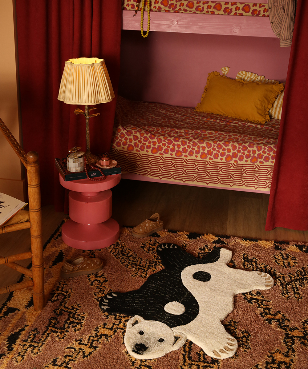 Mara Yin Yang Polar Bear Rug Small