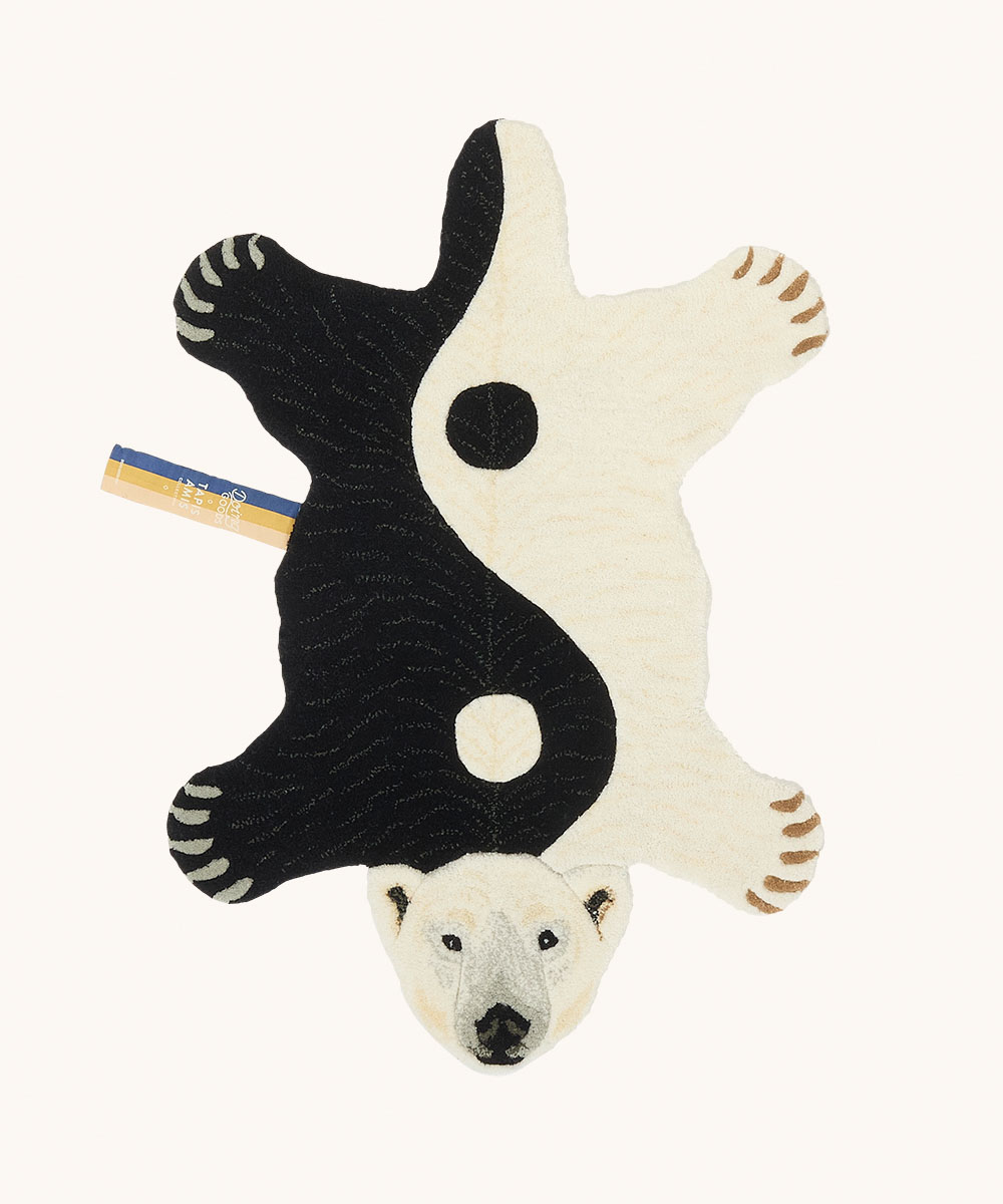 Mara Yin Yang Polar Bear Rug Small