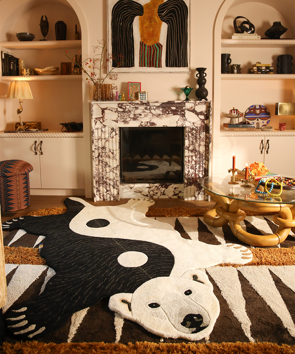 Mara Yin Yang Polar Bear Rug XL