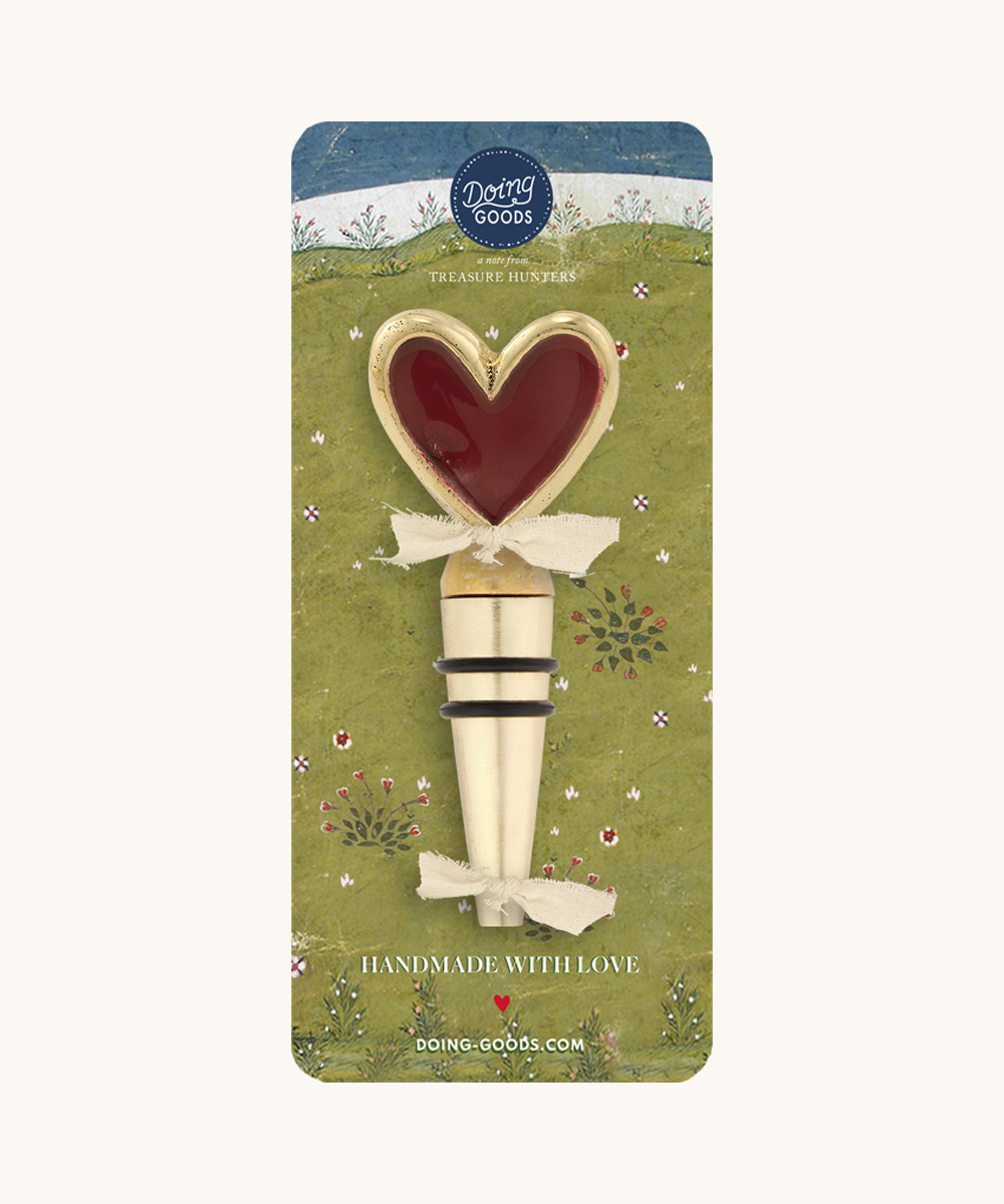 Pyar Heart Bottle Stopper
