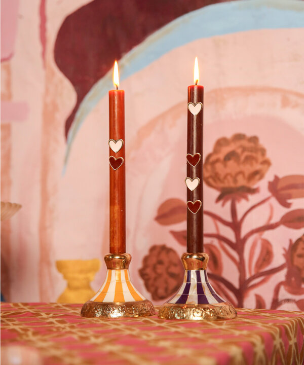 Pyar Heart Candle Charm Set in Giftbox