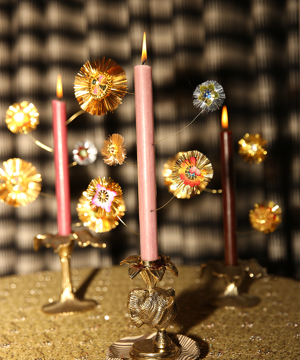 Zia Tiger Candle Holder