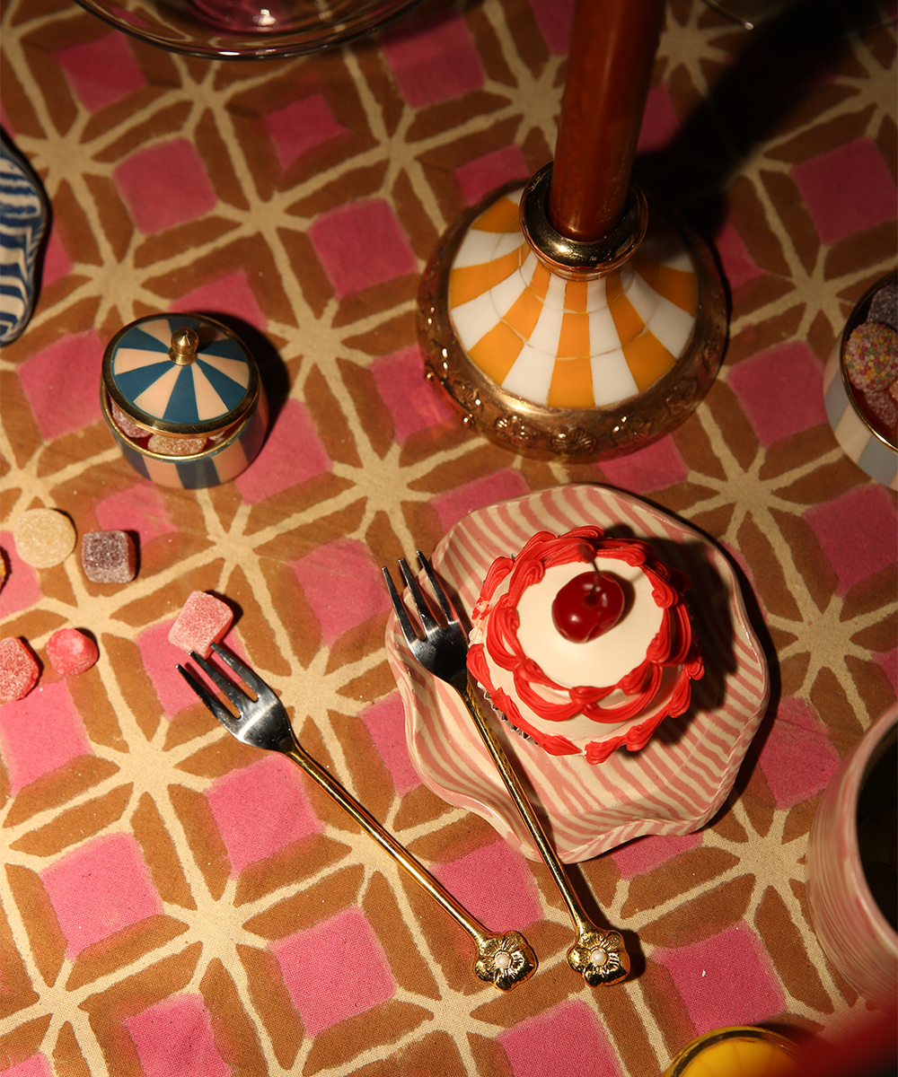Zoey Flower Cake Fork Set