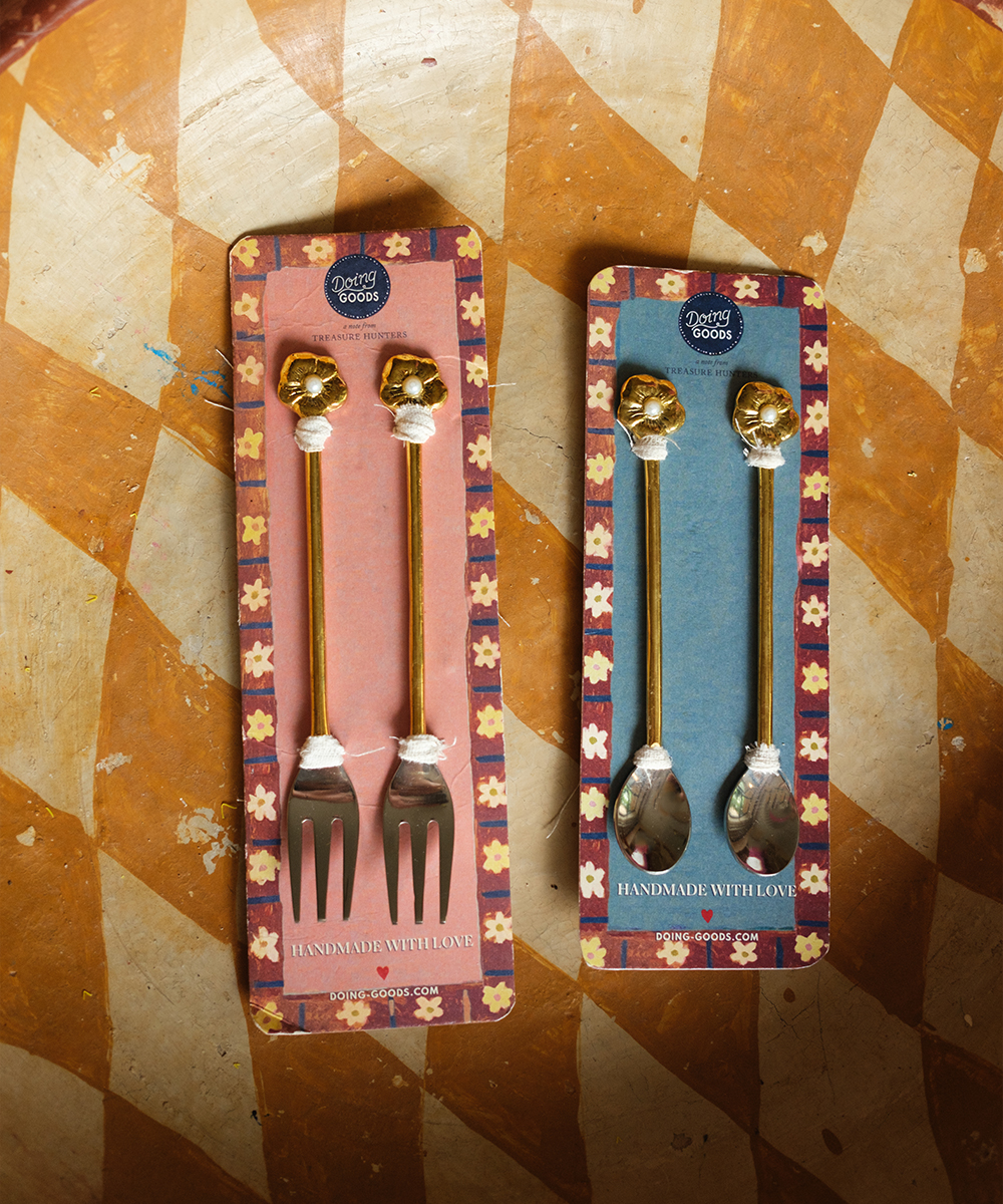 Zoey Flower Teaspoon Set