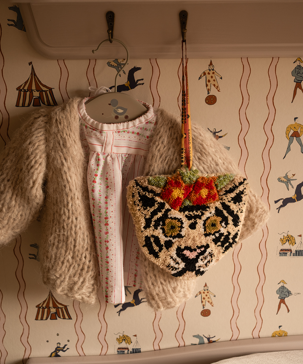 Pendentif Floral Tigre Blanc